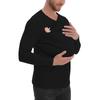 European and American Pure Cotton Thickened Kangaroo Father Kangaroo Mother Multi-functional T-shirt Long Sleeve