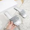 Sequins Flat Shoes,Soft Sole Comfortable Casual Women's Slippers