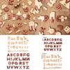 Wooden Alphabet Puzzle For Kids Educational Toy With Word Building And Number Blocks