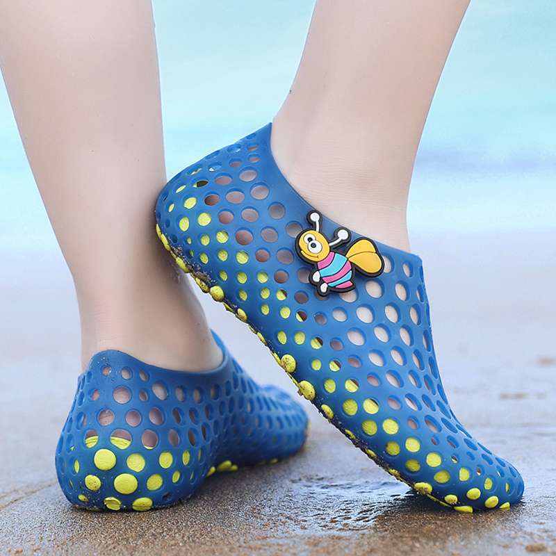 Parent-child children's beach shoes men's and women's summer non-slip soft-soled wading shoes small medium and older children's sandals bird's nest