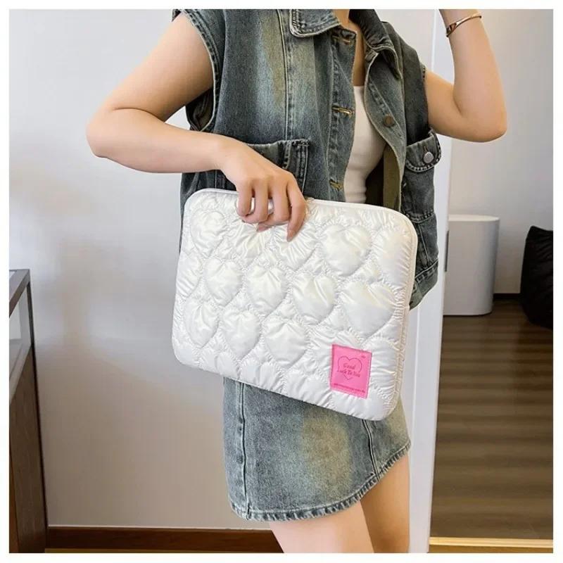 11/13/15 Inch Univsersal Tablet Case for Girl Sweet Chic Heart Korean PC Bag for Xiaomi Huawei Ipad Portable Tablets Protectior