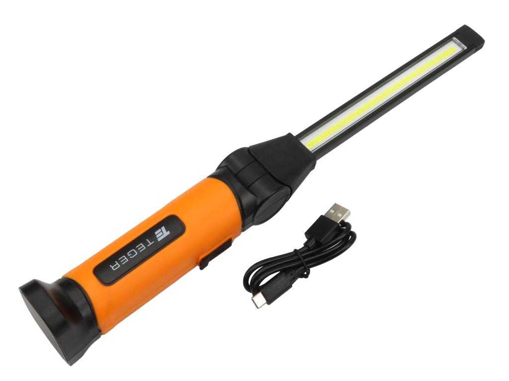 Workshop lamp, LED COB, angled, with joint, 1120lm, 4000 mAh, Teger
