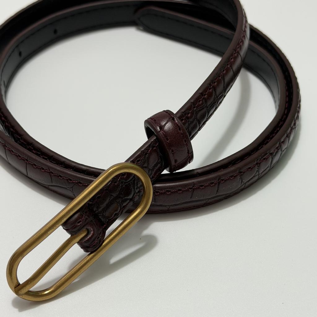 Women's Thin Belt Pin Buckle Simple Summer Wear Belt Accessories