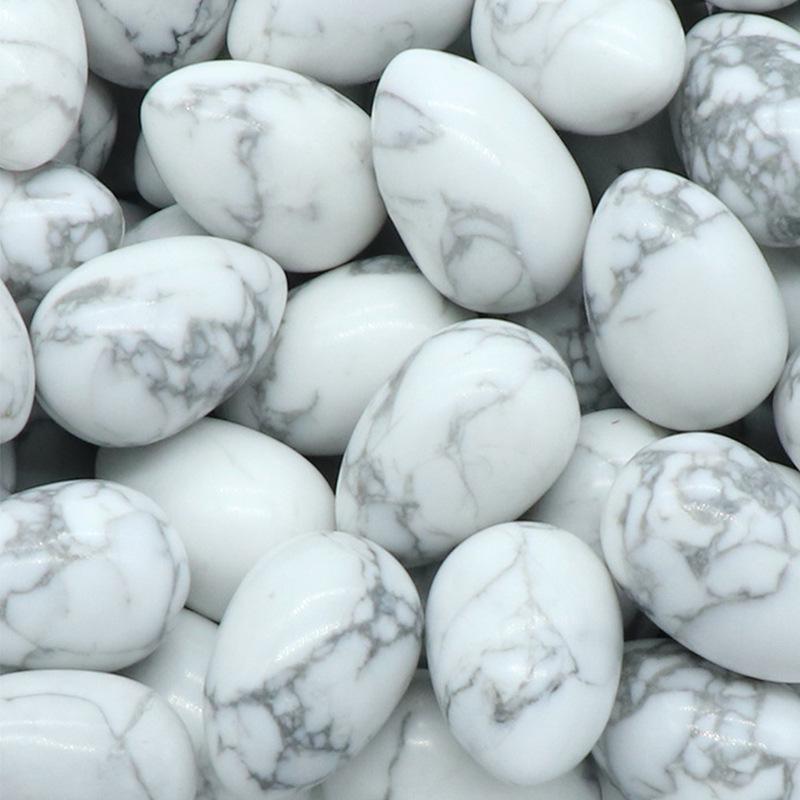 30mm Purple Pink Agate Crystal Egg Shaped Stone