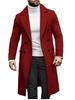 European 2024 Men's Double-Breasted Wool Overcoat In Stock