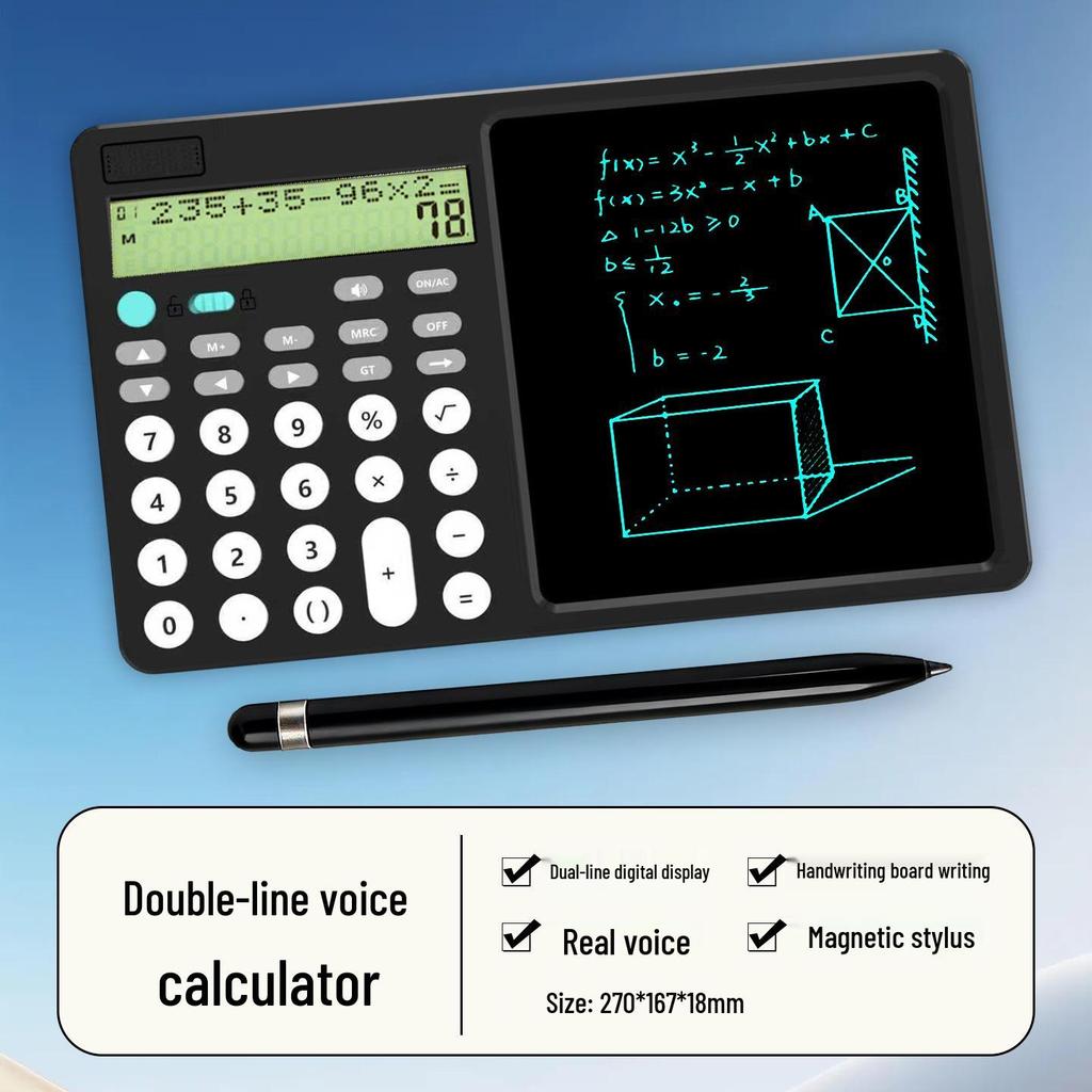2023 Multifunctional LCD Writing Tablet & Silent Scientific Calculator