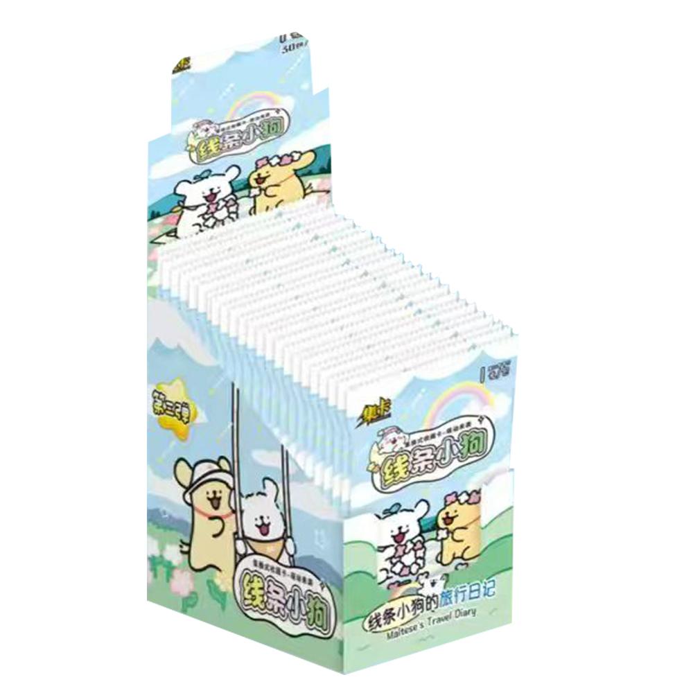 New Line Puppy Card Cute Interesting Maltese Dog Role Anime Peripheral Trading Card Game Collection Cards Kids Toys Gifts