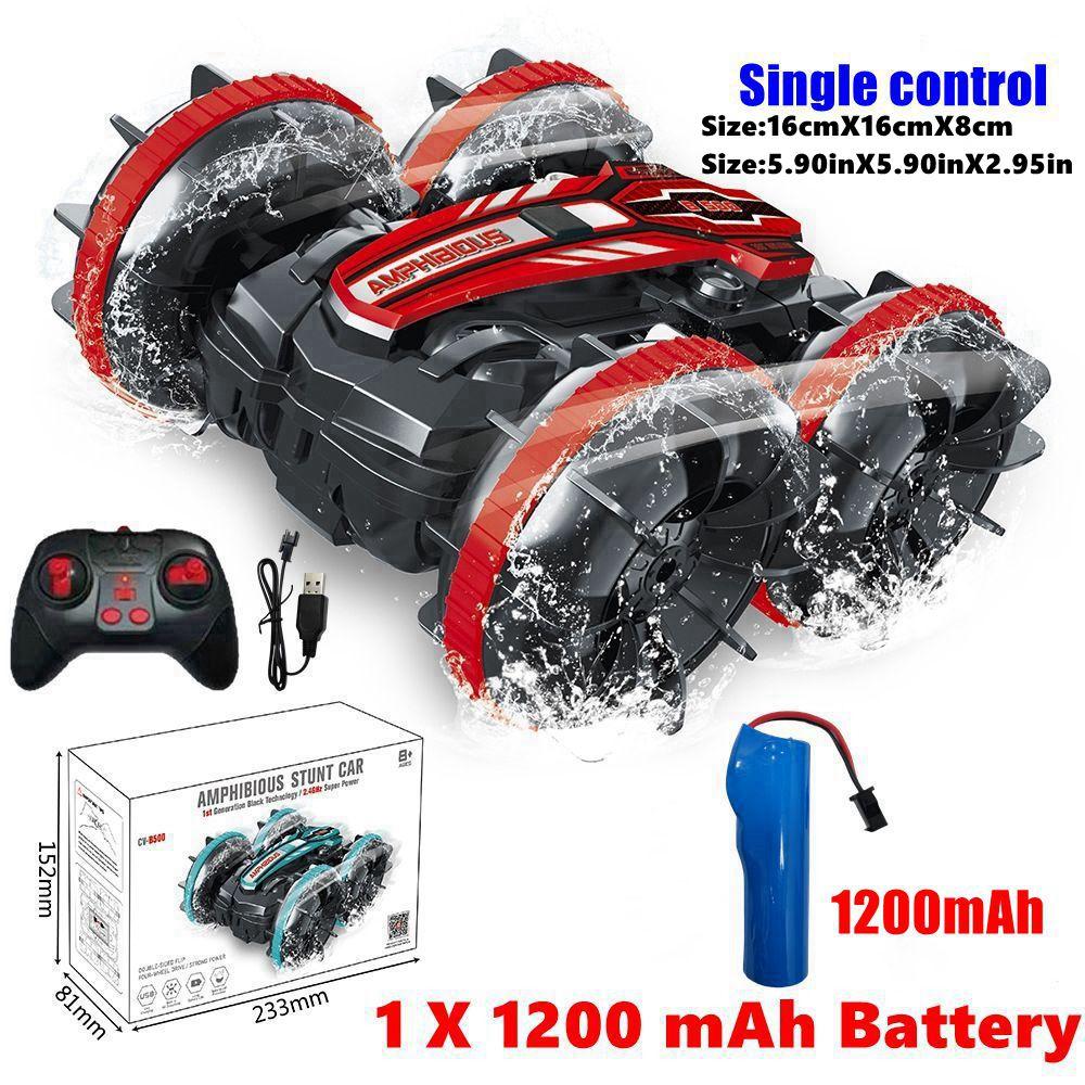 Amphibious Rc Car Remote Control Stunt Car Vehicle Double-sided Flip Radio Drift Off Road Outdoor Toys For Boy Children Gift
