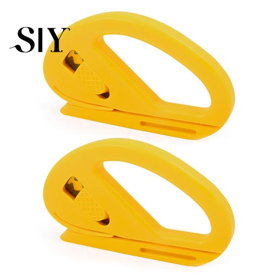 Easy-to-use Paper Trimmer with Hidden Blade 1/2Pcs Safety Cutter Tool Film Wrapping Easy Sliding Packaging Roll Compact Design
