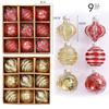 9PCS 8cm Christmas Ball Ornaments Tree Decorations for Holiday Wedding Party