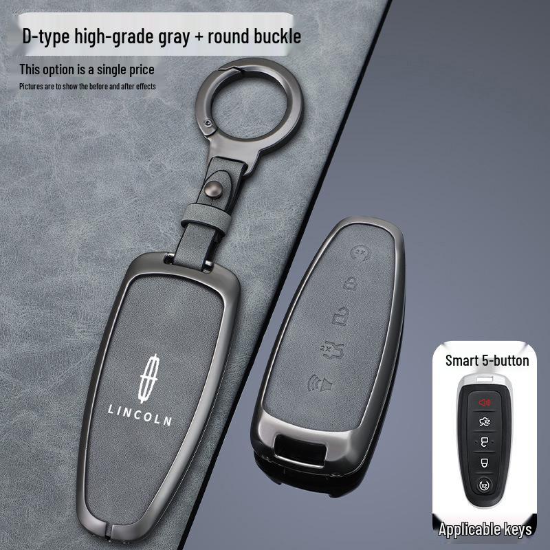 Premium Key Cover Compatible with Lincoln MKT and 2011-2013 Lincoln Navigator, with High-End Buckle