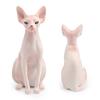 Simulation Animal Pet Cat Model Toy Canadian Hairless Cat Sphinx Cat Static Doll Ornament