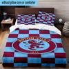 Aston Villa Crest Design 3PCS Bedding Set 2D Printing (Includes 1 Duvet Cover + 2 Pillowcases Coreless), Bedroom decor,Fan gift