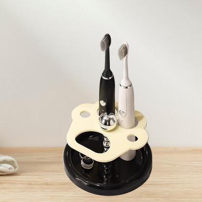 Uchwyt na szczoteczki do zębów Organizer na pastę do zębów, Wielofunkcyjny stojak do przechowywania z wieloma miejscami Uchwyt na pastę do zębów do hotelu