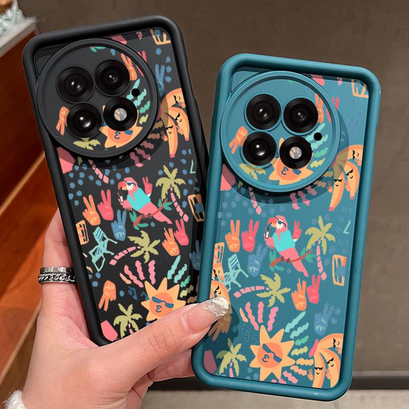 For OnePlus 13 Case Colorful Cartoon Pattern Shockproof Bumper Silicone Cover For OnePlus 15 Nord 5 13R 13T 12R 12 11R 5G