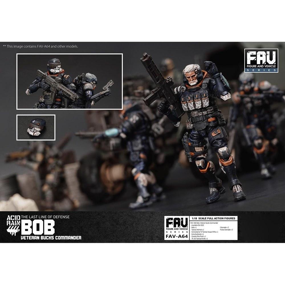 HiPlay Toy Alliance 1/18 Acid Rain FAV-A64 Bob Veteran Back Commander Movable Pre-painted Figure