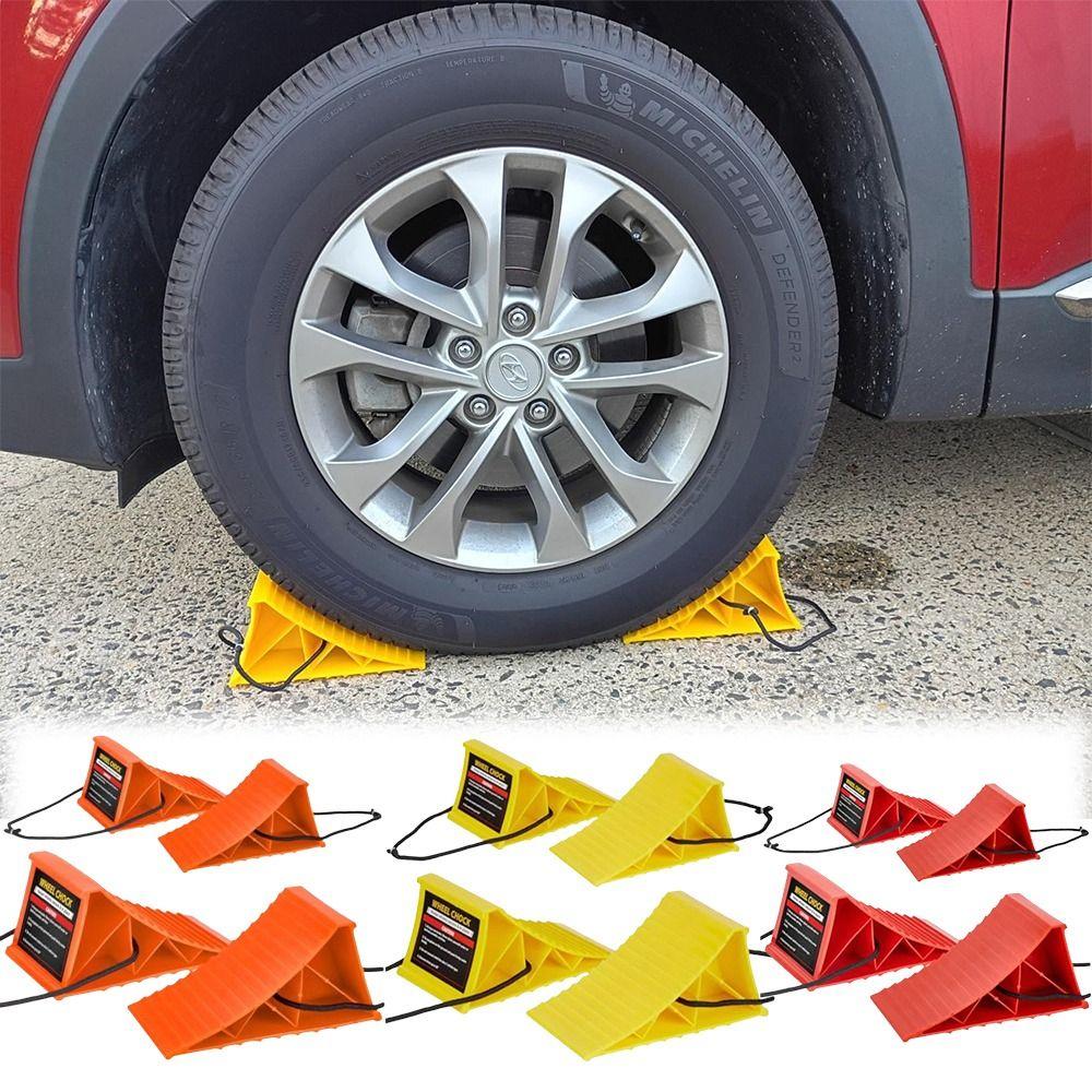 Space-Saving Wheel Chocks For RV With Handles Tire Chocks Wheel Ramp Wheel Alignment Block For RVs