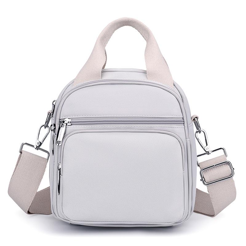 Женская легкая нейлоновая сумка-рюкзак с несколькими отделениями серый
