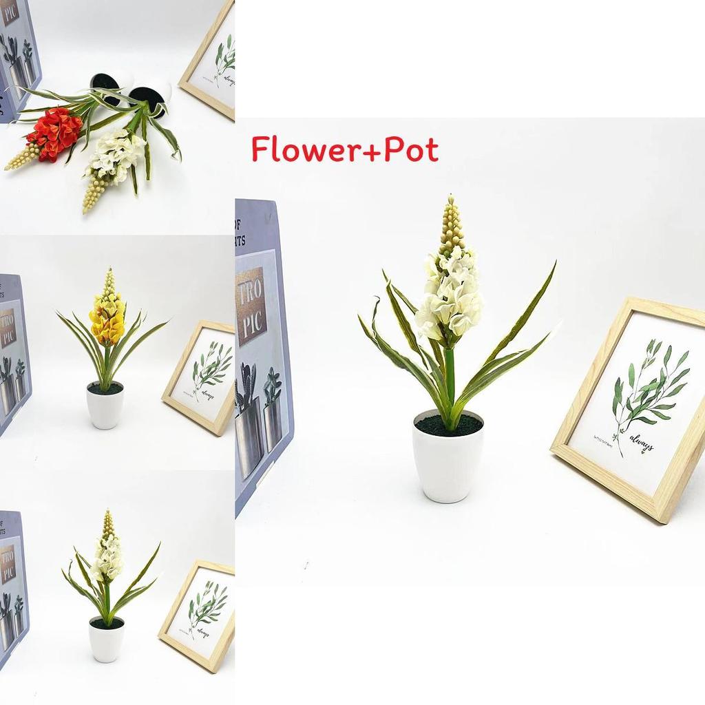 Künstliche Hyacinthus Orientalis L Blume Pflanze mit Samt-Finish für Heimdeko und Foto-Requisiten