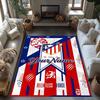 Atletico Madrid Customize Text Floor Mat Perfect for Playrooms Bedrooms Kitchen Dormitory Antislip Carpet Decorate Offices Spiritual Gift