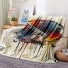 1PC Playing card style Print Flannel Blanket, High quality Comfortable for All Seasons, Home Decor, Warmth and Comfort