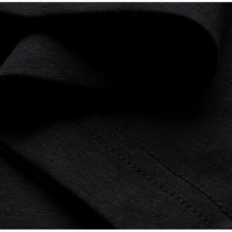 Li-Ning Wade Series Letter Print Comfortable Breathable Loose Short Sleeve T-Shirt Men Tops Black AHSU169-1