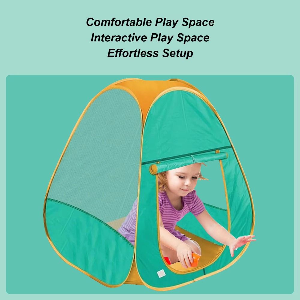 Portable Children's Play House Tent Toy Houses Foldable Toy Tents Children's Green Tent  Kids Toys