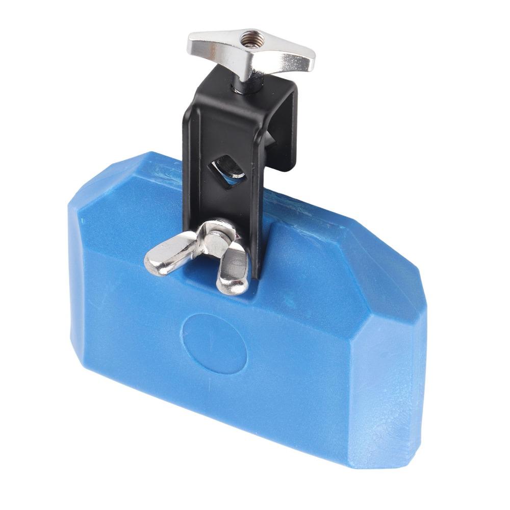 Blue+Yellow Percussion Block ABS+Metal Musical Instrument Accessories Plastic Cowbell Music Party