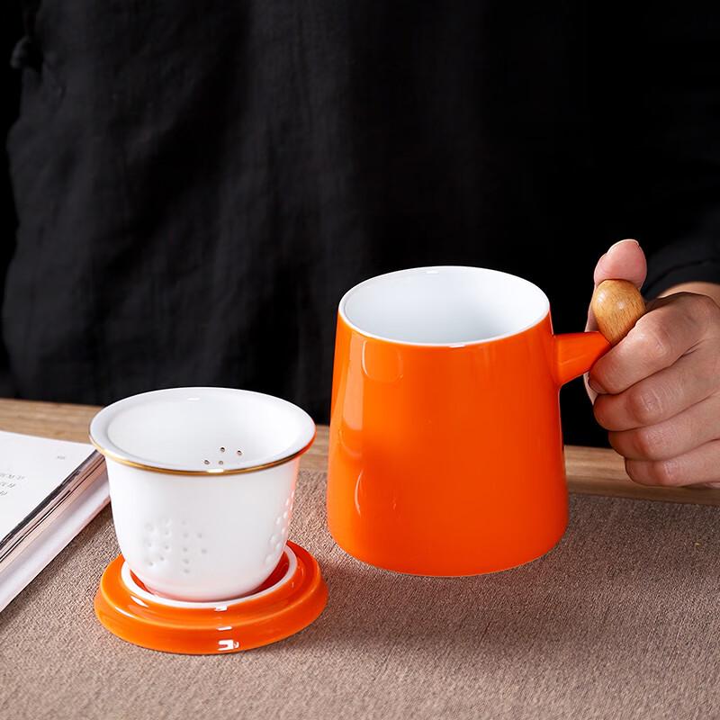 

Wushiyuan Official s Hat Ceramic Tea Infuser Mug