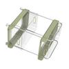 Rolling Cart 2 Tier Large Capacity Mobile Utility Cart Book Food Storage Organizer for Home Kitchen