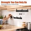 Black Coat Rack Durable Row Hook Decorative Towel Hook  Kitchen Bathroom Wardrobe Entryway Bedroom