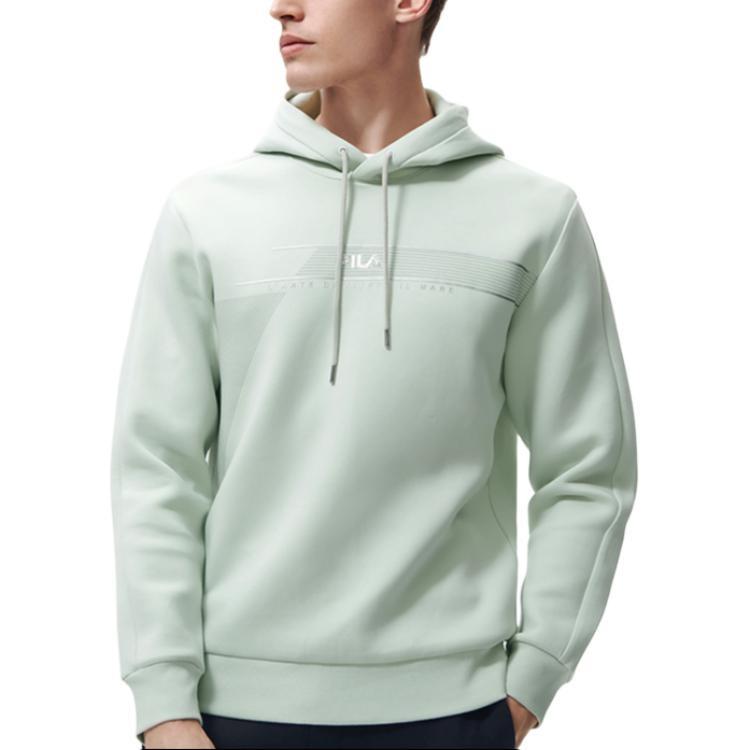 Fila Sweatshirts Unisex Willow Green Hooded Moderate Regular F11M317201F-TQ