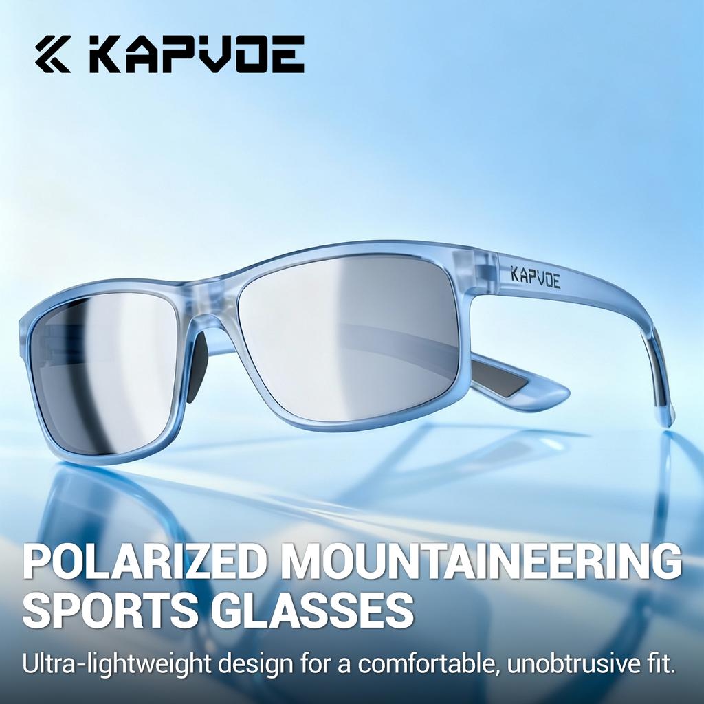 KAPVOE Polarized Sunglasses Fishing Hiking Mountaineering Sports Driving Glasses Stylish Outdoor Sunglasses for Cycling Trekking