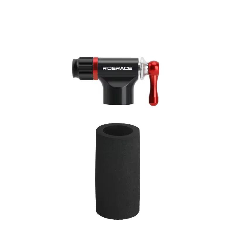 

Насос CO2 для велосипеда Schrader Presta адаптер алюминиевый сплав велосипедный насос для шин с изолированным рукавом мини легкий портативный чёрный