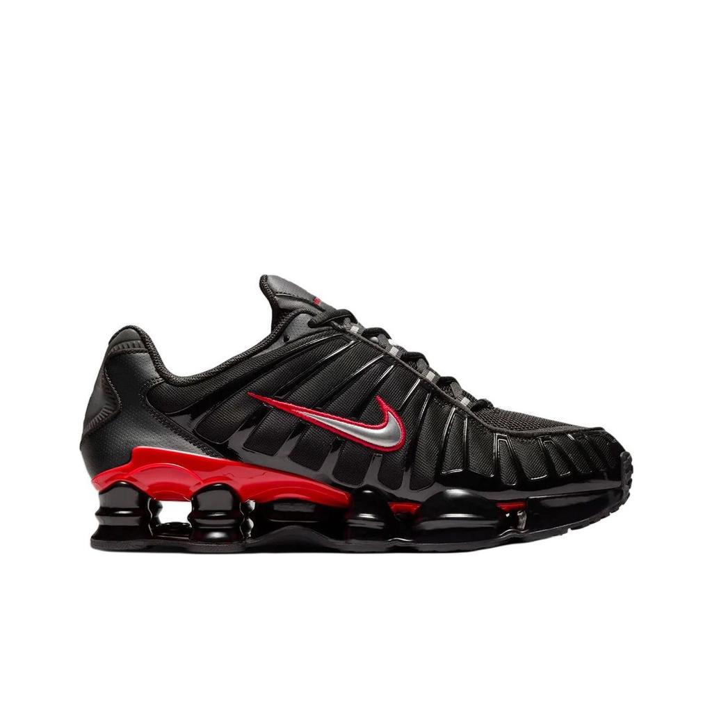 Nike Shox TL Black University Red Unisex Sneakers Metallic-Silver CN0151-003
