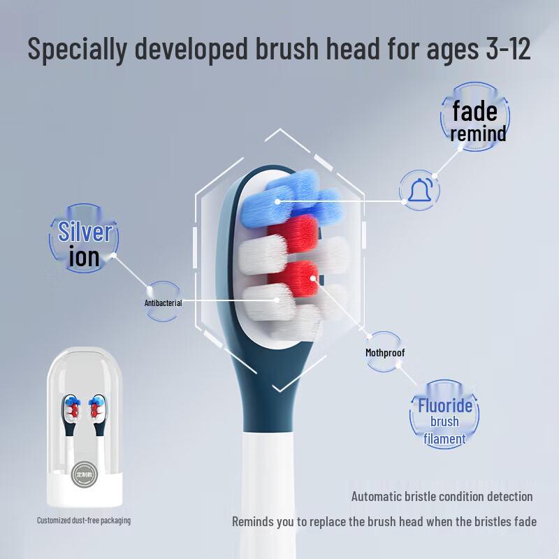 Ebonee C6 Children's Sonic Electric Toothbrush CN plug (adapter included)