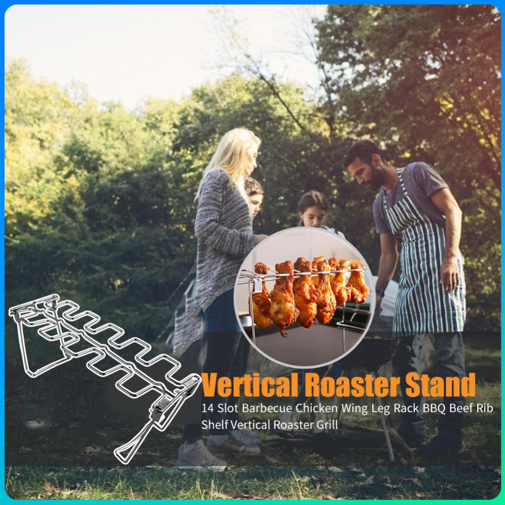 

Folding Chicken Wing Leg Rack Chicken Drumstick Holder Multifunction Stainless Steel Roaster Stand for Meat Chicken Legs Wings China Mainland