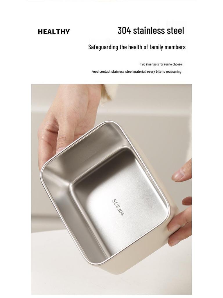 Large Capacity Microwaveable Stainless Steel Bento Lunch Box with Free Shipping