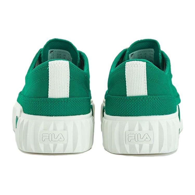 FILA Comfortable Versatile Low-Top Canvas Shoes Women sneakers White Green F12W322310FBA