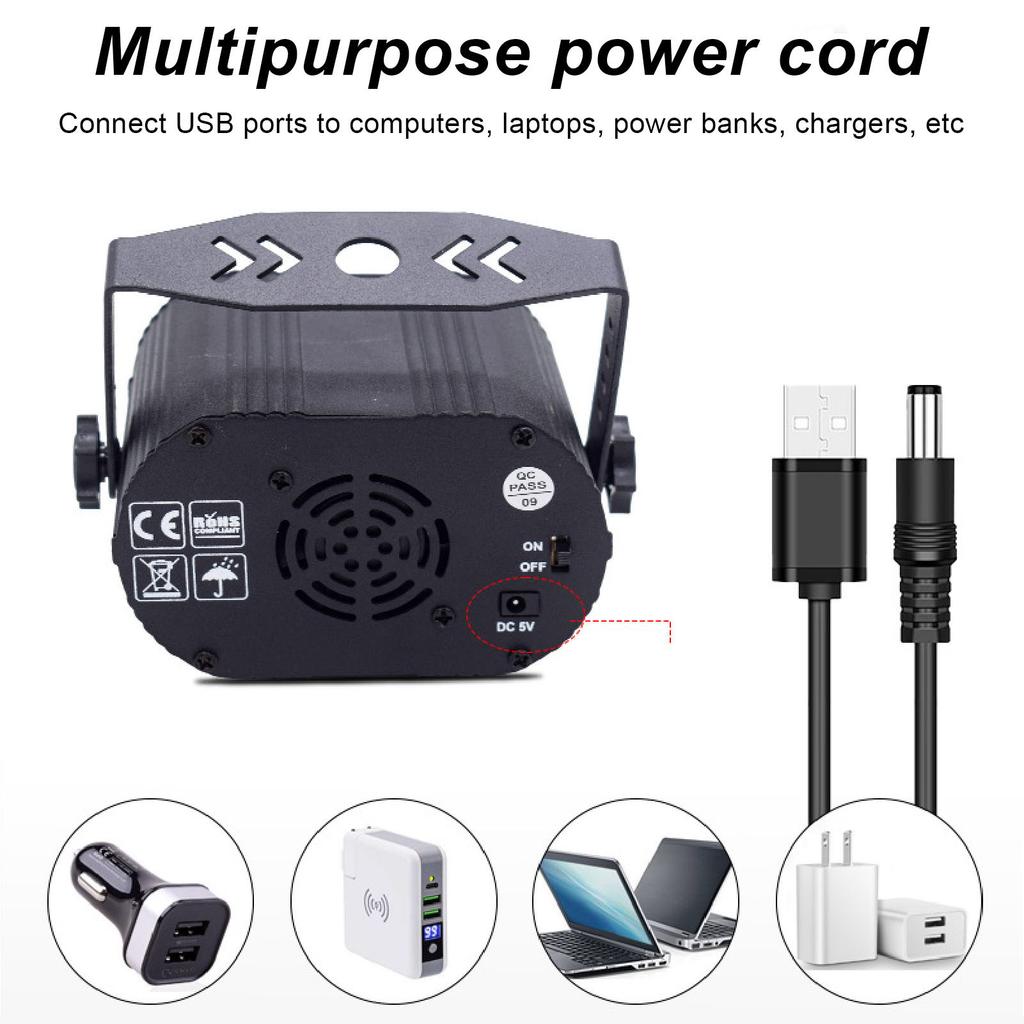 Stage Laser Light Mini Dj Lights Sound Activated Remote Control Strobe Light for Christmas Karaoke KTV Bar