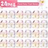 TaoBary 24 Pcs Floral Fairy Treat Boxes Floral Fairy Garden Goodie Party Favor Butterfly Theme Gift Boxes for Girl Birthday Baby Shower Party