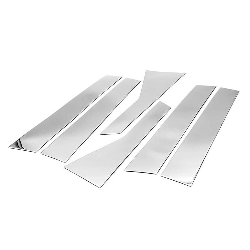 6PCS Pillar Posts Door Trims Cover Molding Chrome Fit For Honda Accord 2018-2020