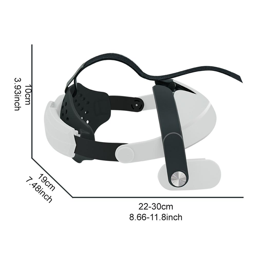 Head Strap for Meta Quest 3 Adjustable Replacement Elite Strap-Headband Enhanced Support and Reduce Head Pressure in