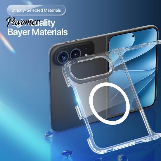 Precise Cutout Case for IPhoneDuo Magnetic Clear 2026, TPU Anti-Yellowing Phone Cover Lightweight Pocket Friendly with Cutouts, Ultra-Thin Shockproof