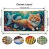 Beautiful Cat Fish Large Size Diamond Painting Animals Diy Full Square Round Drill Rhinestone Embroidery Mosaic Cross Stitch Kits Wall Decor