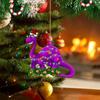 Acrylic Christmas Tree Dinosaur Pendant Decorative Acrylic Christmas Tree Decoration  New Year