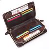 Retro Leather Large Men Clutch Wallets Men Purse 100% Genuine Leather Long Leather Male Wallet billetera hombre purses bolso sac