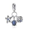 copper Seashell Dolphin Mermaid Tail Blue Charm Bead Charms Compatible With Authentic Bracelets Do It Yourself Fashion Jewellery Sea Charm Bead Charms