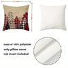 Kissen mit Weihnachtsmuster für Zuhause Polyester-Kissenbezug, dekorative Sofakissenhülle, Überwurfkissen für das Bett