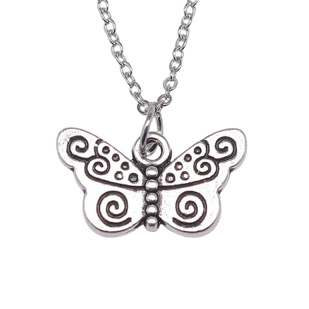 Dragonfly Pendant Necklace Insect Nature Inspired Delicate Jewelry 40cm Short Chain